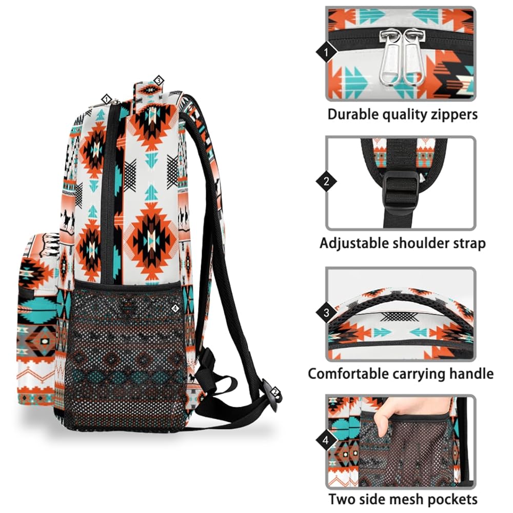 Amazon.com: Aztec Backpack for School, Ethnic Western Style